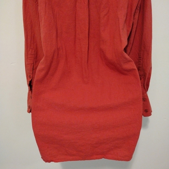 Zara - Salmon Button Front Shirt - Picture 8 of 12